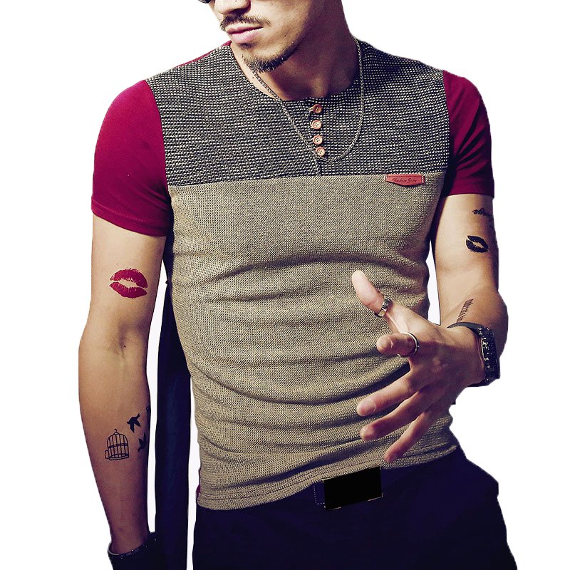 Summer Fashion Men's T Shirt Casual Patchwork Short Sleeve T Shirt Mens Clothing Trend Casual Slim Fit Hip-Hop Top Tees 5XL 3 Summer Fashion Men's T Shirt Casual Patchwork Short Sleeve T Shirt Mens Clothing Trend Casual Slim Fit Hip-Hop Top Tees 5XL 3